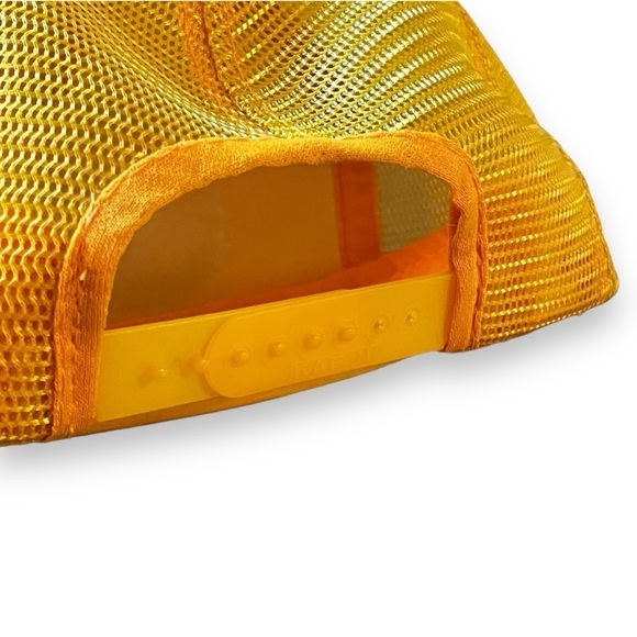 Y2K Vintage Flower Time Snap Back Trucker Hat KAP II Yellow Green Sunflower - Picture 6 of 9